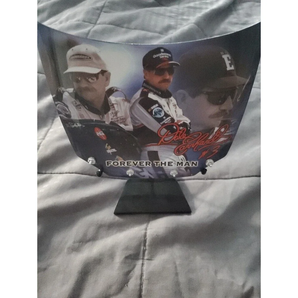 Dale Earnhardt NASCAR Forever The Man Mini Hood Metal Limited With Stand And COA